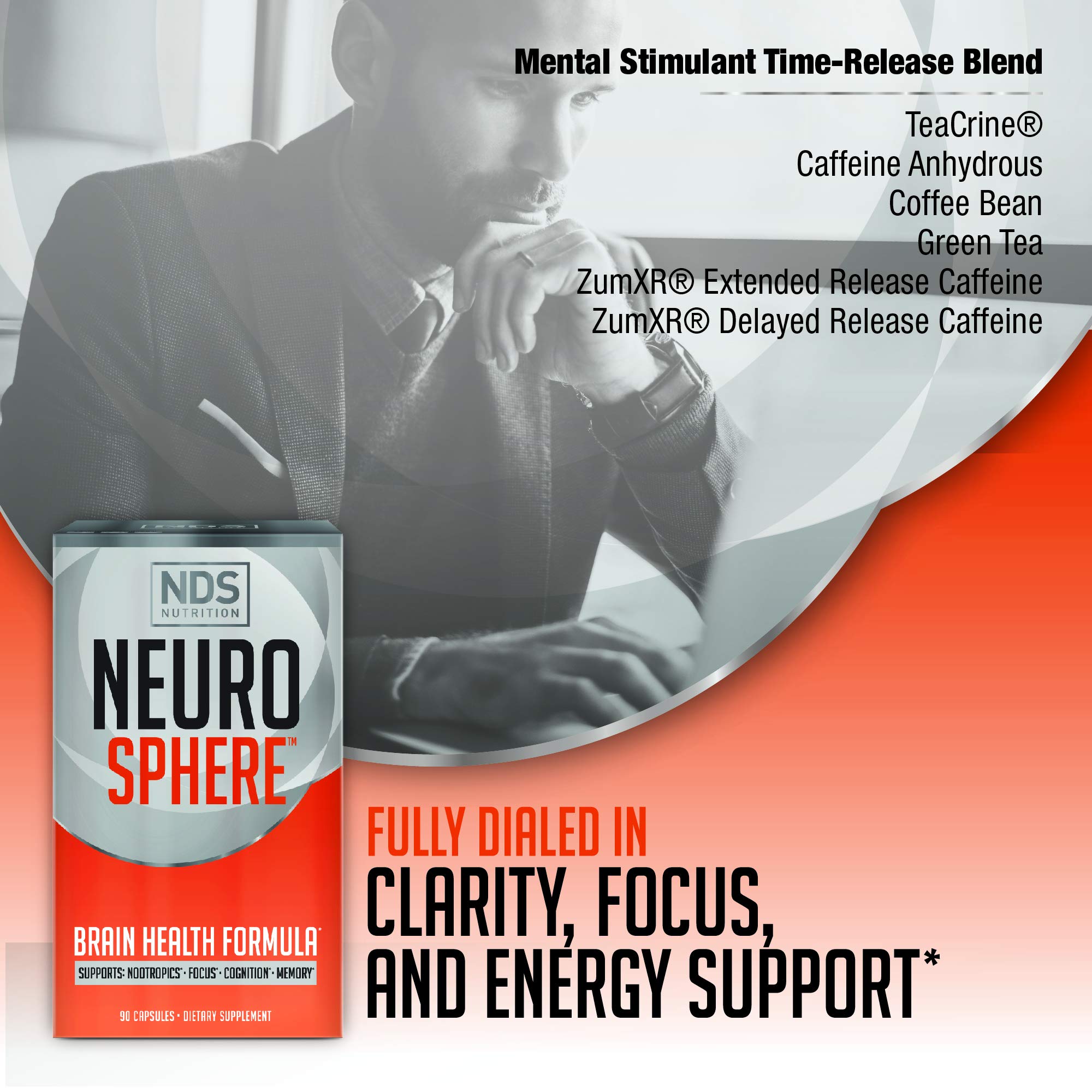 FitLife Brands Nutrition Neuro Sphere - Brain Health Formula - Nootropic, Increase Focus and Energy, Enhance Concentration, Antioxidant and Immunity Support - 90 Capsules FitLife Brands buy australia supplements