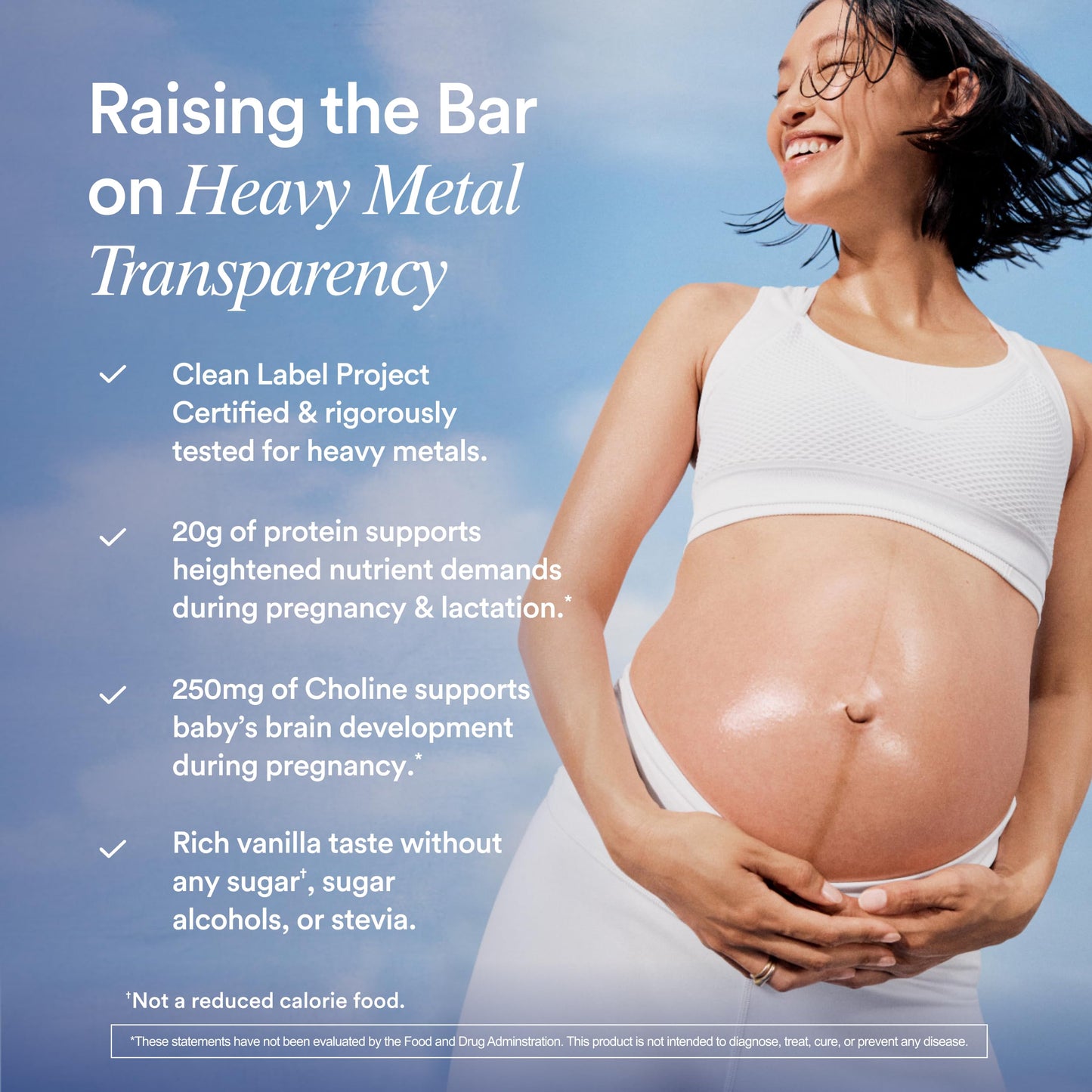 Ritual Prenatal Vegan Protein Powder - 20g Pea Protein and Choline to Support Pregnancy, Postpartum, Lactation and Lean Muscle* - Tested for Heavy Metals - Sugar Free** - Non-GMO - Vanilla - 1 Lbs