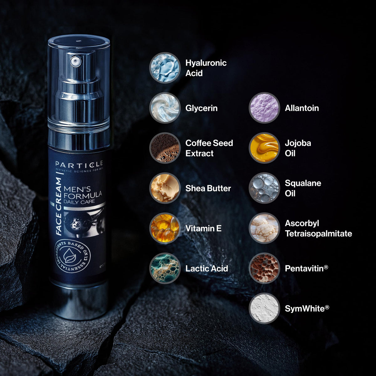 Particle 6-in-1 Face Cream for Men, Men’s Daily Hydrating Moisturizer with Vitamin C, Jojoba Oil, Vitamin E & Hyaluronic Acid, Skin Care Routine, Healthy Skin Support, Pack of 1, 1.7 FL OZ Particle