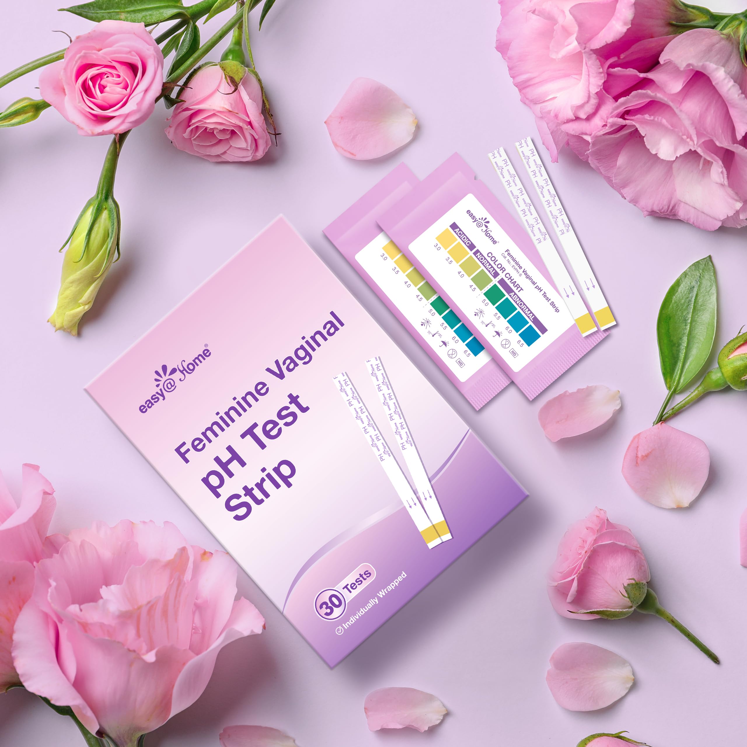 Easy@Home Vaginal pH Test -30 Strips | BV Test Kit at Home for Women | Yeast Infection Test + pH Balance Easy@Home buy australia supplements