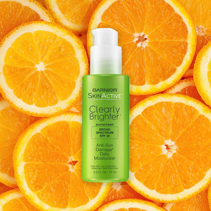 Garnier SkinActive Clearly Brighter SPF 30 Face Moisturizer with Vitamin C, 2.5 Fl Oz (75mL), 1 Count (Packaging May Vary) Garnier