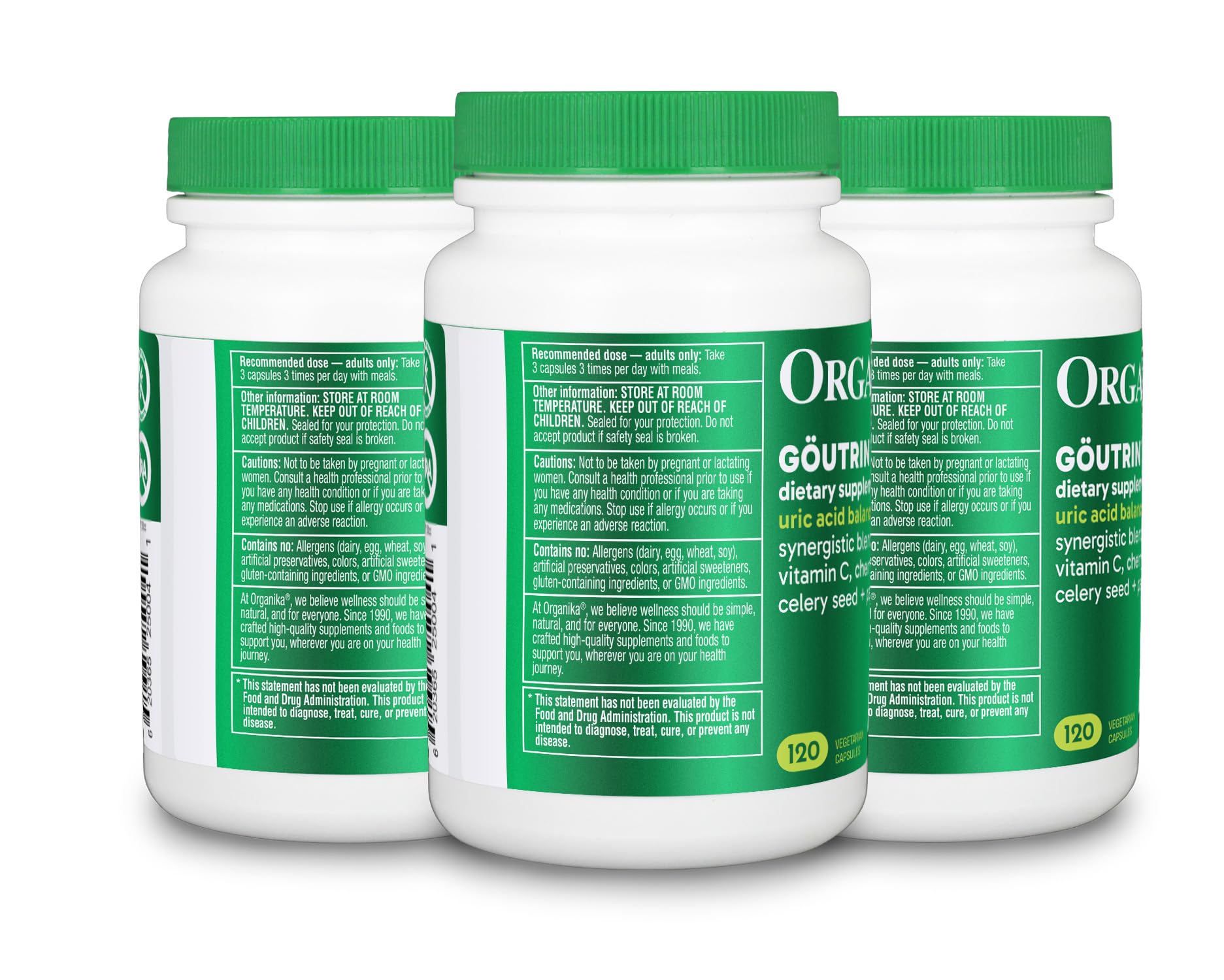 Organika Goutrin Supplement - 120ct, Pack of 3 Organika buy australia supplements