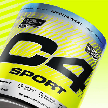 C4 Sport Pre Workout Powder - NSF Certified for Sport - Elite Hydration - 200mg Caffeine + Creatine + Beta-Alanine - Electrolytes and Energy Supplement C4