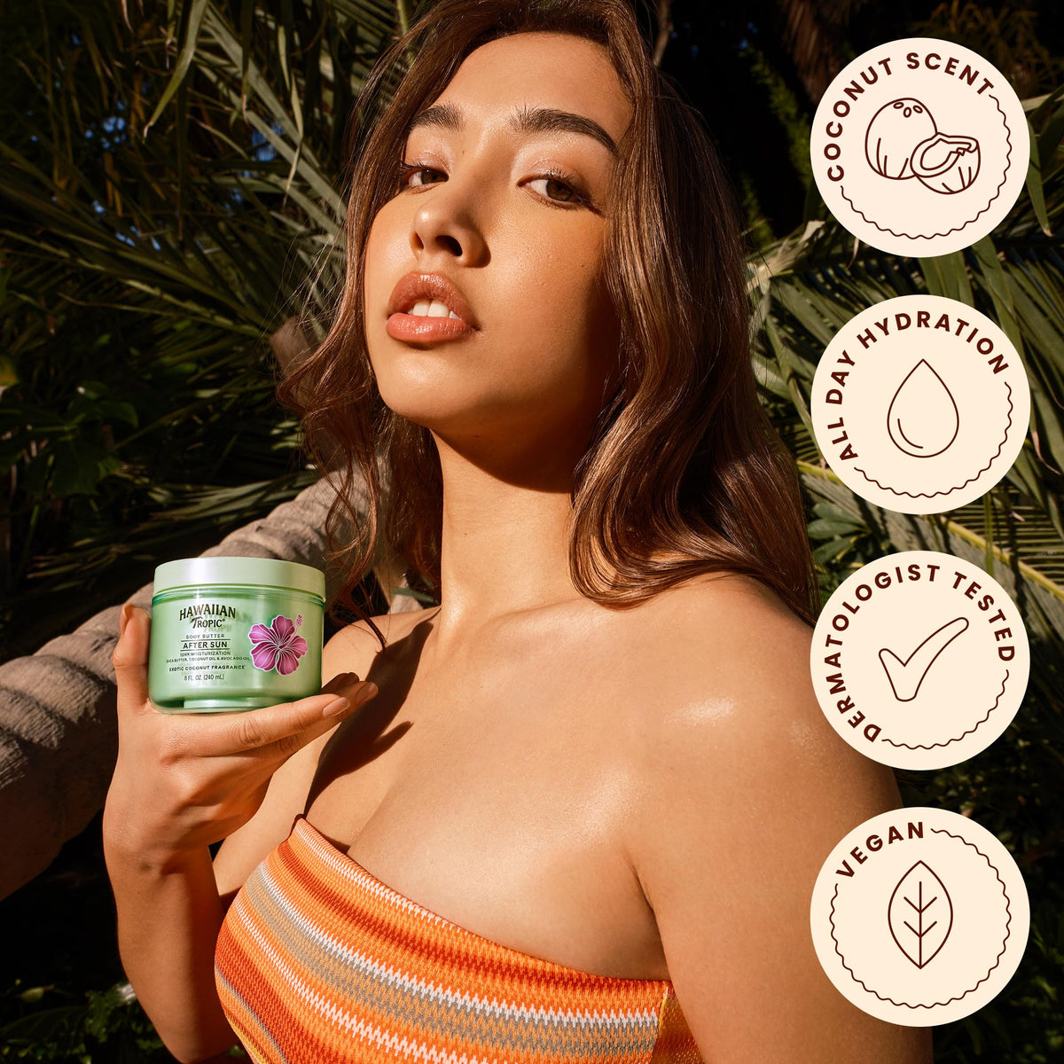 Hawaiian Tropic After Sun Body Butter with Coconut Oil, 8 Oz Hawaiian Tropic
