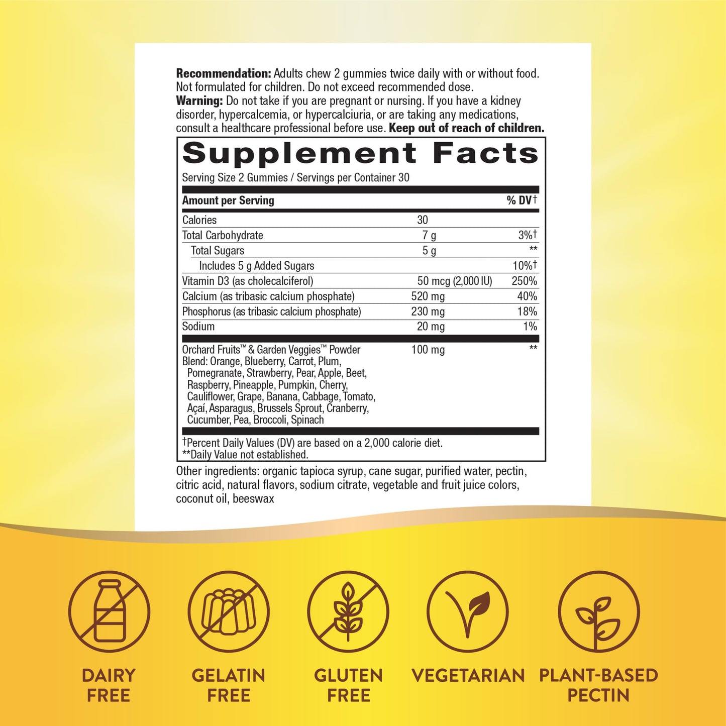 Nature’s Way Alive! Chewable Calcium Gummies with Vitamin D3, Daily Supplement Supports Healthy Bones and Teeth, and Muscle Function*, Strawberry and Raspberry Nature's Way