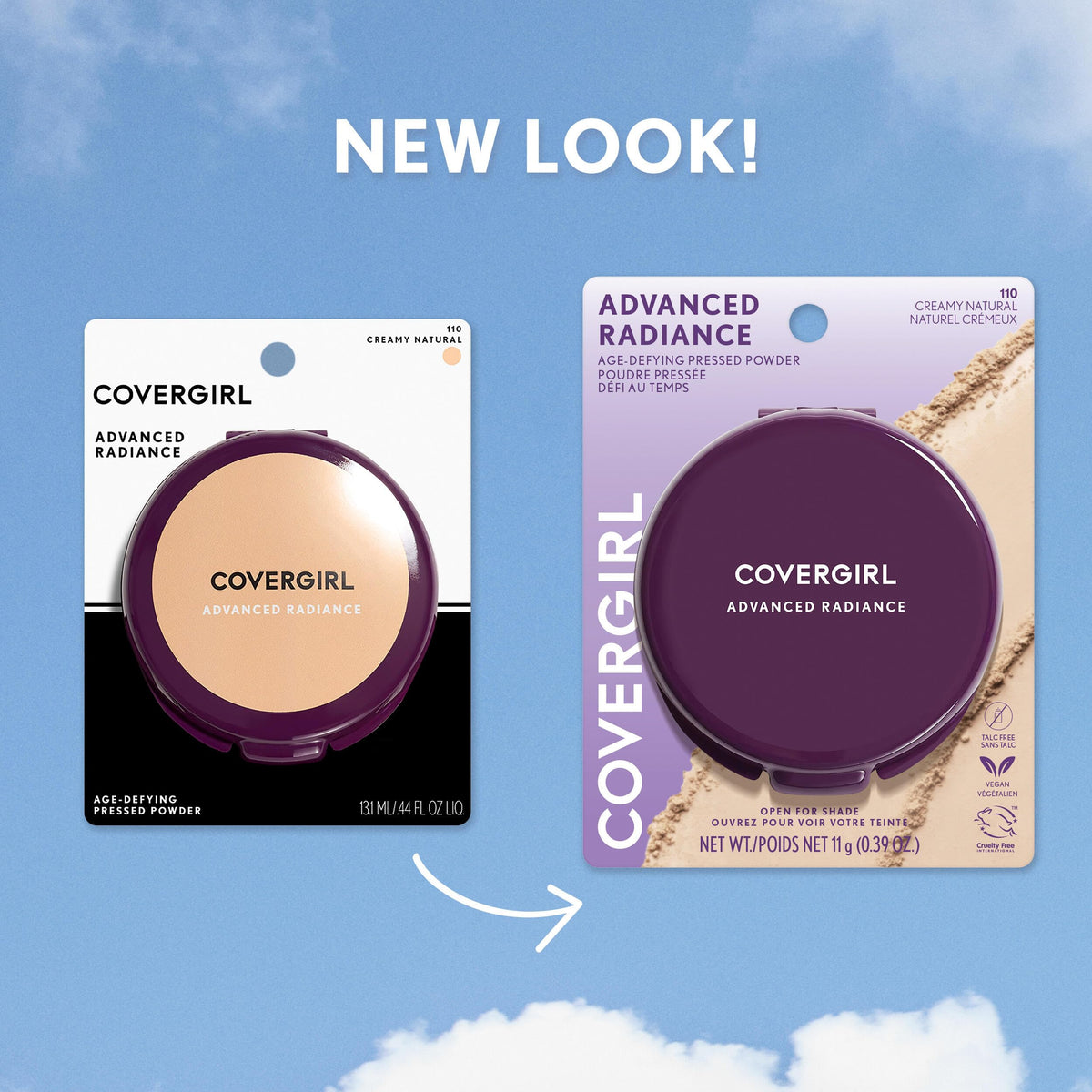COVERGIRL Advanced Radiance Age-Defying Pressed Powder Creamy Natural, .39 oz COVERGIRL