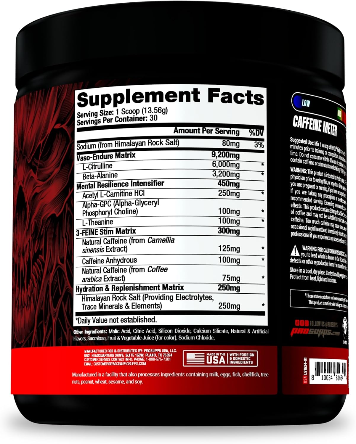 ProSupps Hyde Nightmare Intense Energy Pre-Workout, Blood Berry, and Creatine 300 Bundle