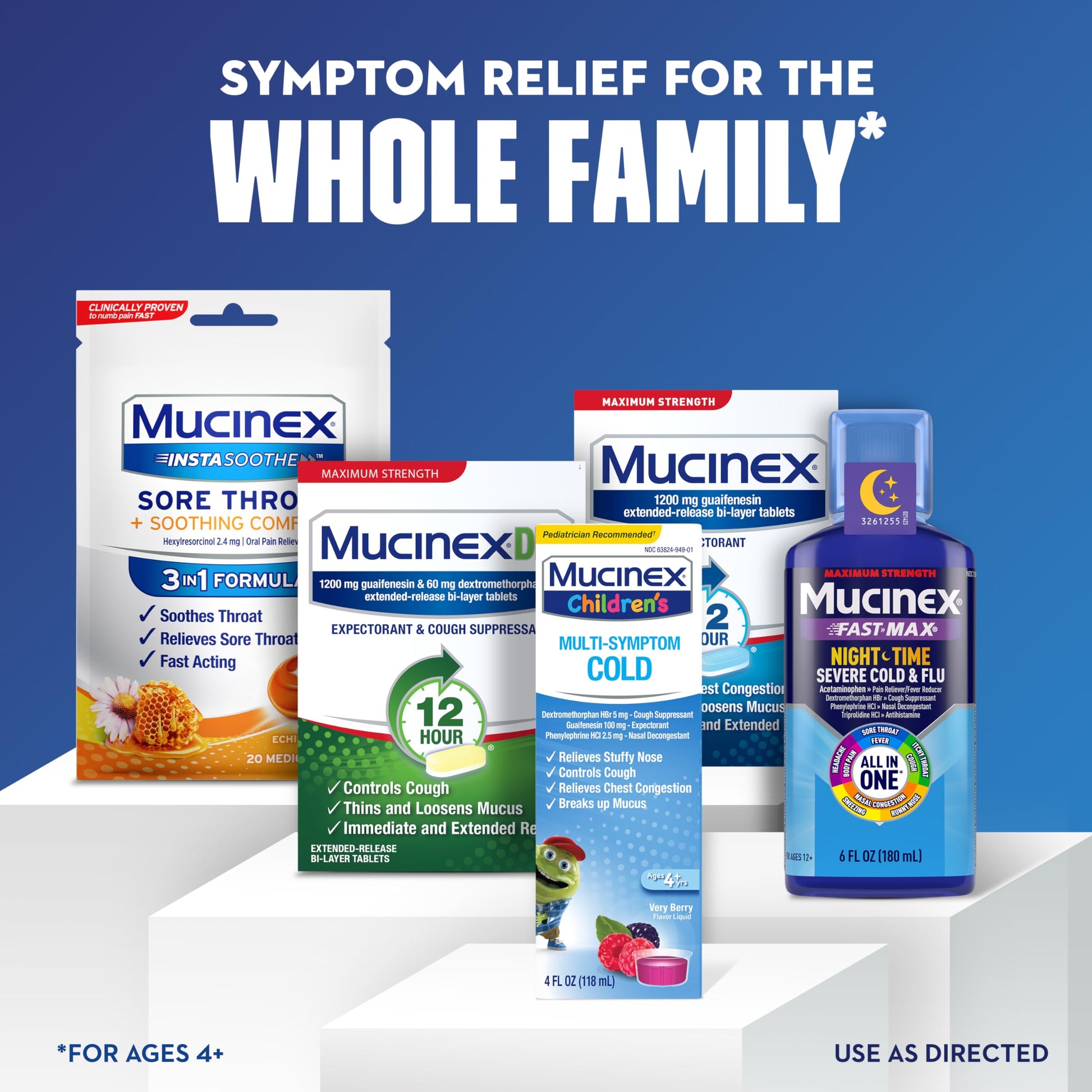 Mucinex Children's Multi-Symptom Cold Medicine, Kids Cough Medicine, Mucinex Kids Medicine/Decongestant with Dextromethorphan HBr, Guaifenesin, Phenylephrine HCl, Very Berry Flavor Liquid, 4 Fl Oz Mucinex buy australia supplements