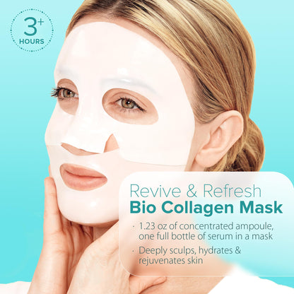 Ebanel Bio Collagen Face Mask, Hydrating Overnight Korean Face Sheet Masks Ebanel