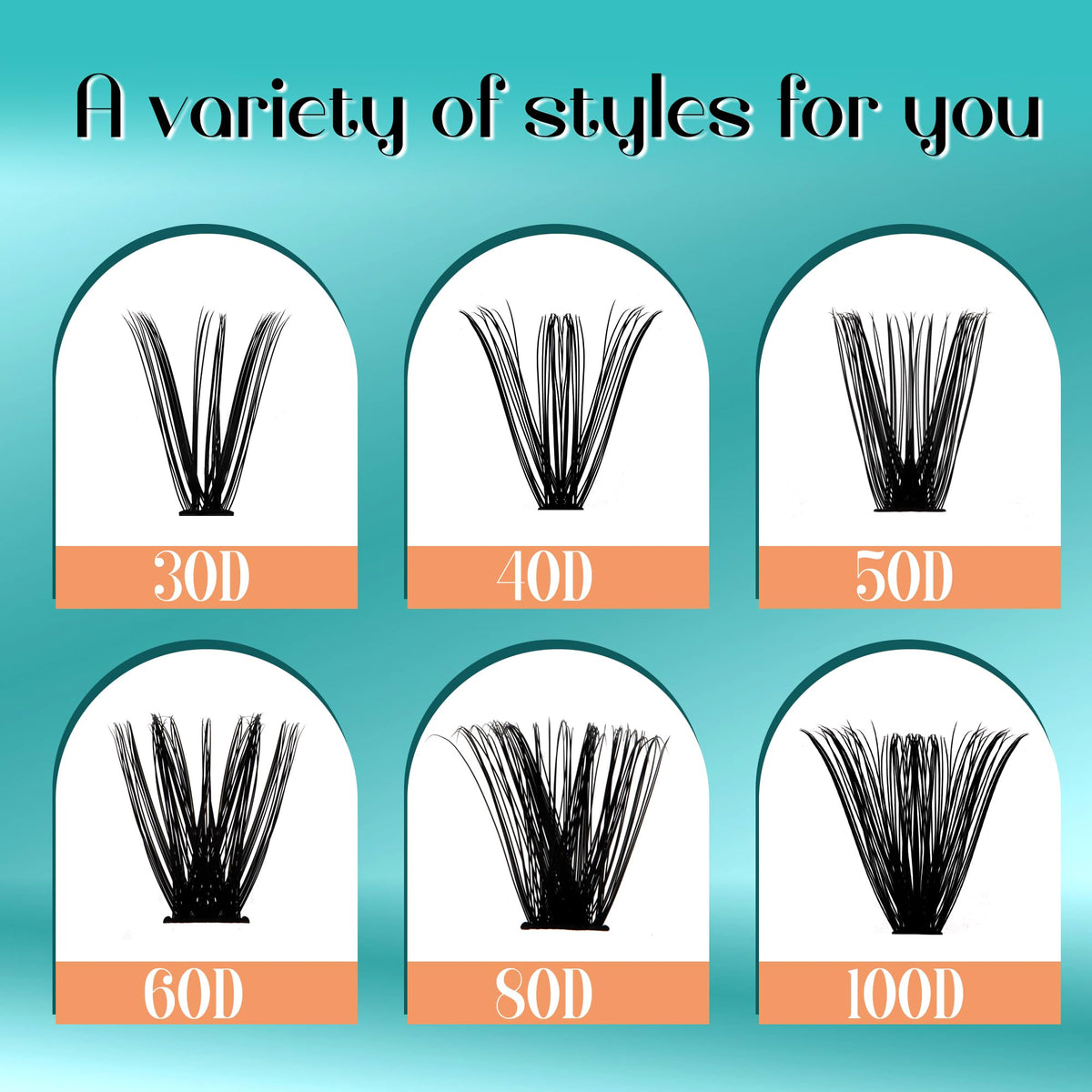 GEMERRY DIY Lash Clusters Kit 80D Bond Seal 280 PCS D Curl 10-18MIX GEMERRY