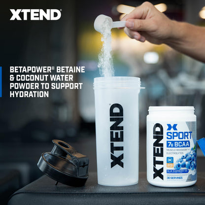 XTEND Sport BCAA Powder Strawberry Kiwi Splash - Electrolyte Powder for Recovery & Hydration with Amino Acids - 30 Servings Scivation