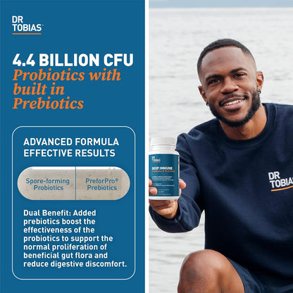 Dr. Tobias Prebiotics & Deep Immune Probiotics for Immune Support & Gut Health