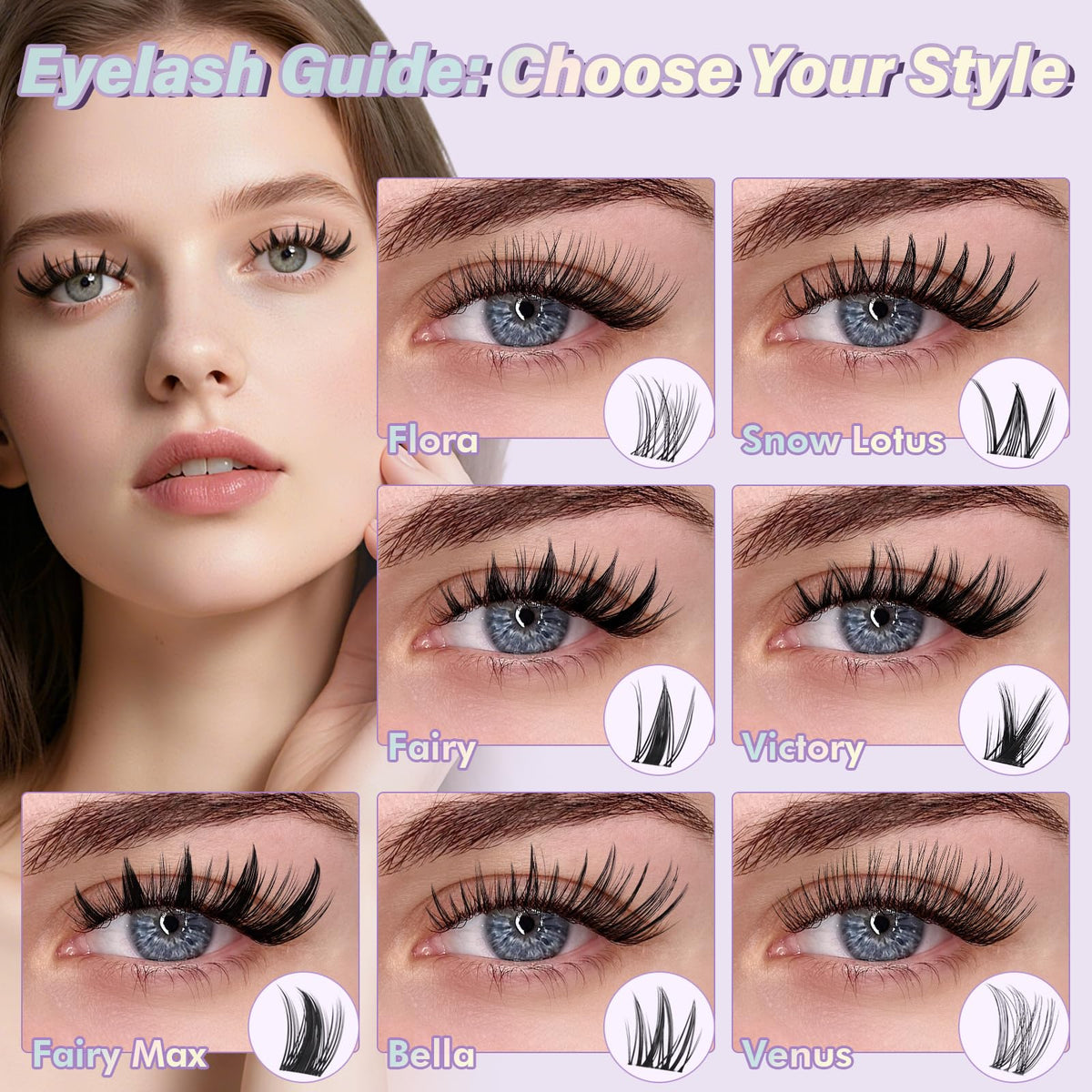 B&Q Fairy Lash Clusters - DIY Manga Lashes at Home for Beginner B&Qaugen