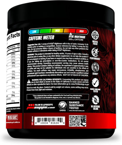 ProSupps Hyde Nightmare Intense Energy Pre-Workout, Blood Berry, and Creatine 300 Bundle