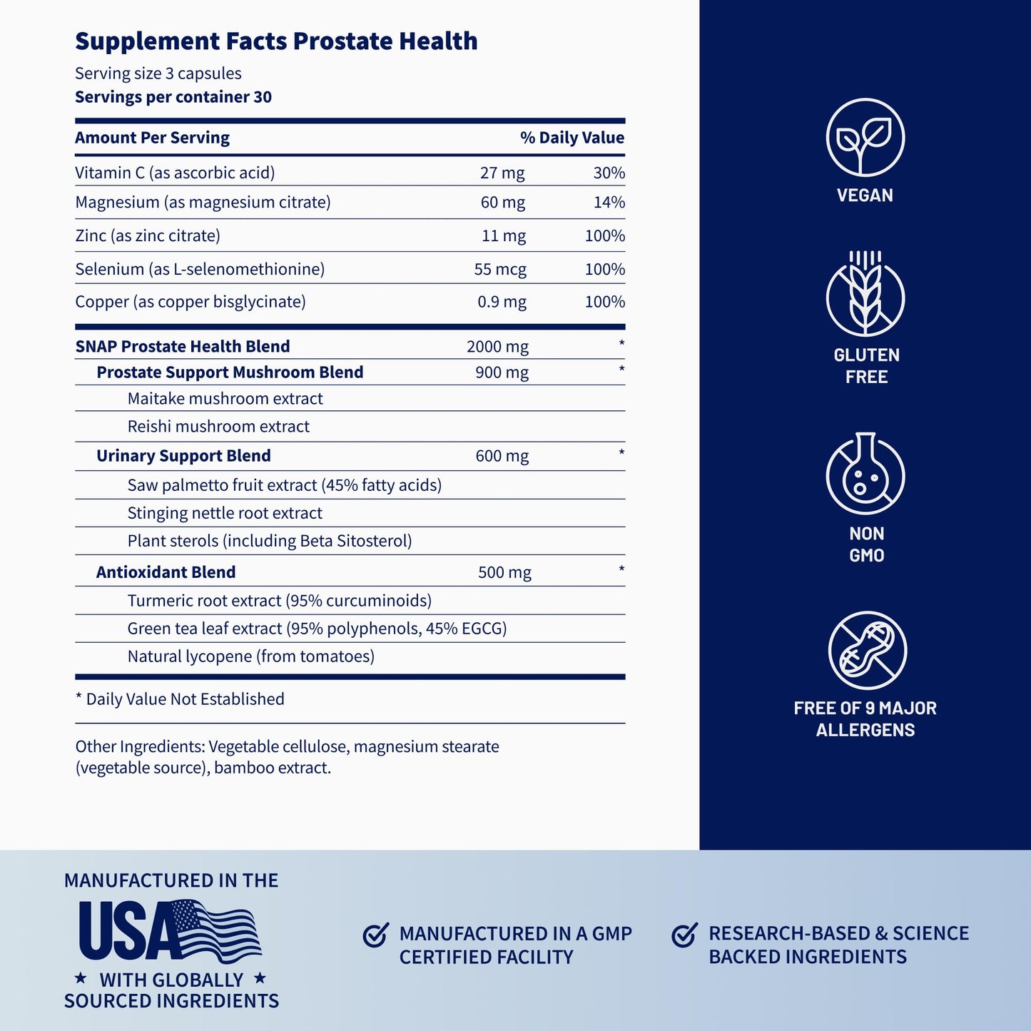 Snap Supplements Prostate Health Supplement with Saw Palmetto for Men, DHT Blocker - Helps Support Male Urinary Tract and Prostate for Mens Health Snap Supplements