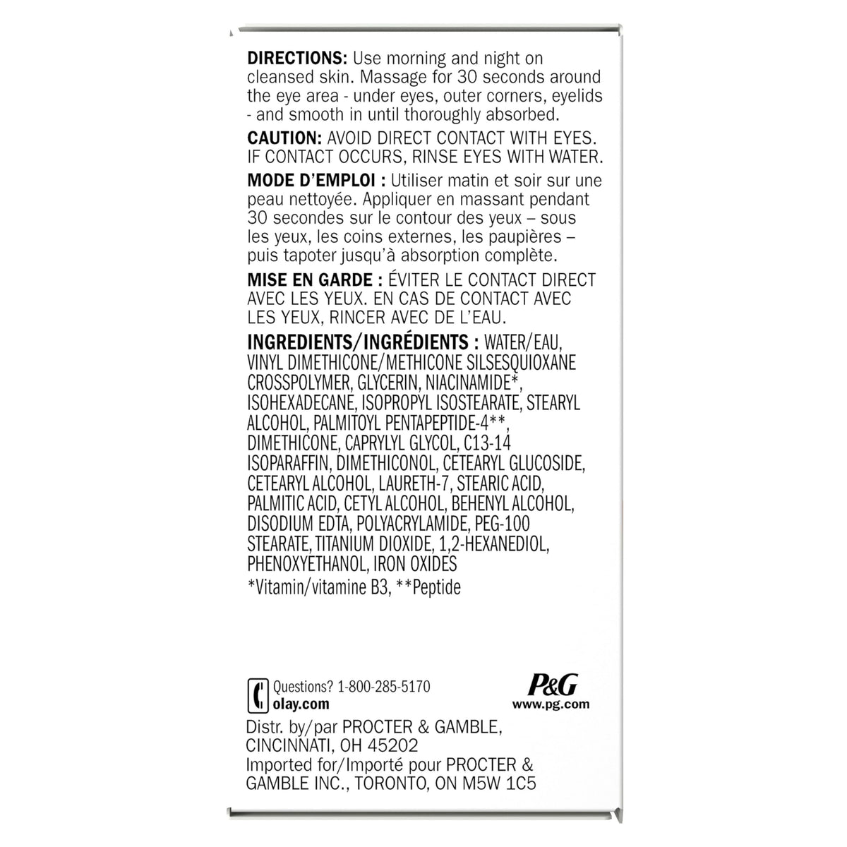 Olay Eyes Ultimate Eye Cream for Dark Circles, Wrinkles and Puffiness, 13 ml (0.4 fl. oz.) Olay