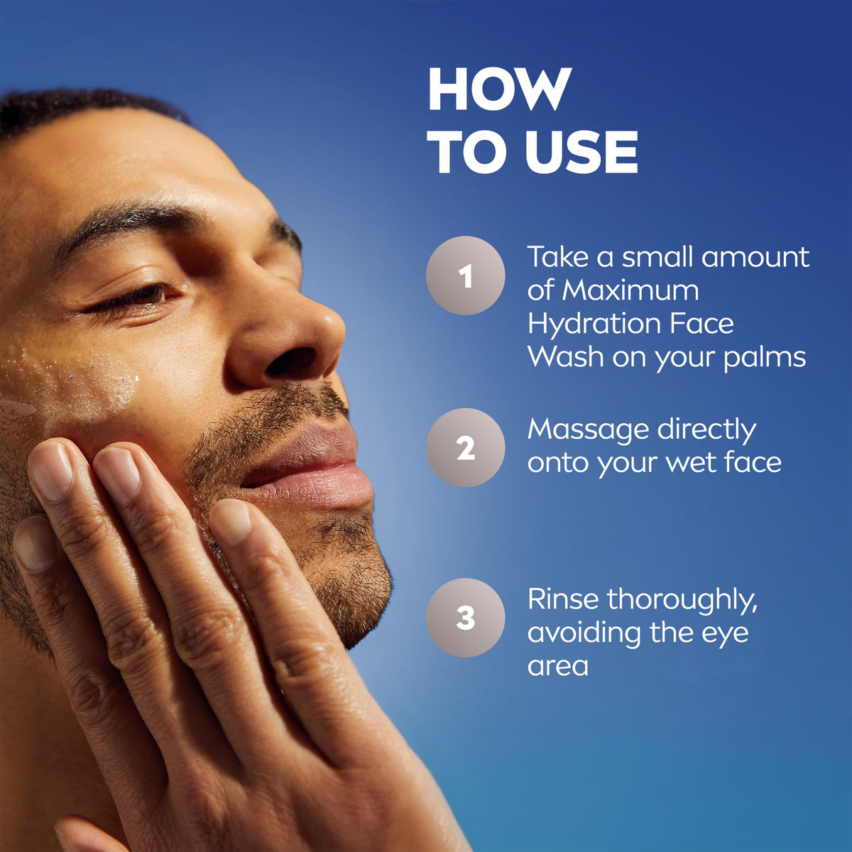 NIVEA MEN Maximum Hydration Face Wash, Provitamin B5 and Aloe Vera, 5 FL OZ NIVEA MEN