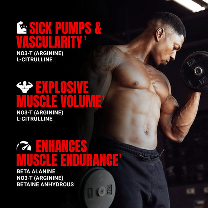 ProSupps Mr. Hyde Max Pump Pre Workout Powder - Stim-Free Preworkout Supports Blood Flow, Muscle Volume & Endurance - Caffeine-Free Nitric Oxide Gym & Fitness Supplements ProSupps