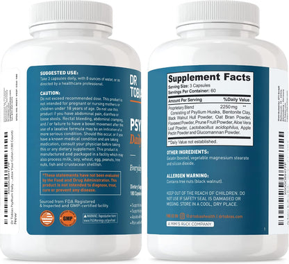 Dr. Tobias Colon Health Bundle with Colon 14 Day Cleanse & Psyllium Daily Supporting Healthy Bowel Movements