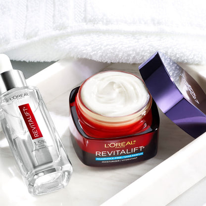 L'Oreal Paris Revitalift Triple Power Anti-Aging Face Moisturizer, Pro Retinol, Hyaluronic Acid & Vitamin C, Reduce Wrinkles 2.55 Oz L'Oreal Paris