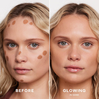 Saie Dew Bronze Hydrating Liquid Bronzer Stick, Sand (0.4 oz) Saie