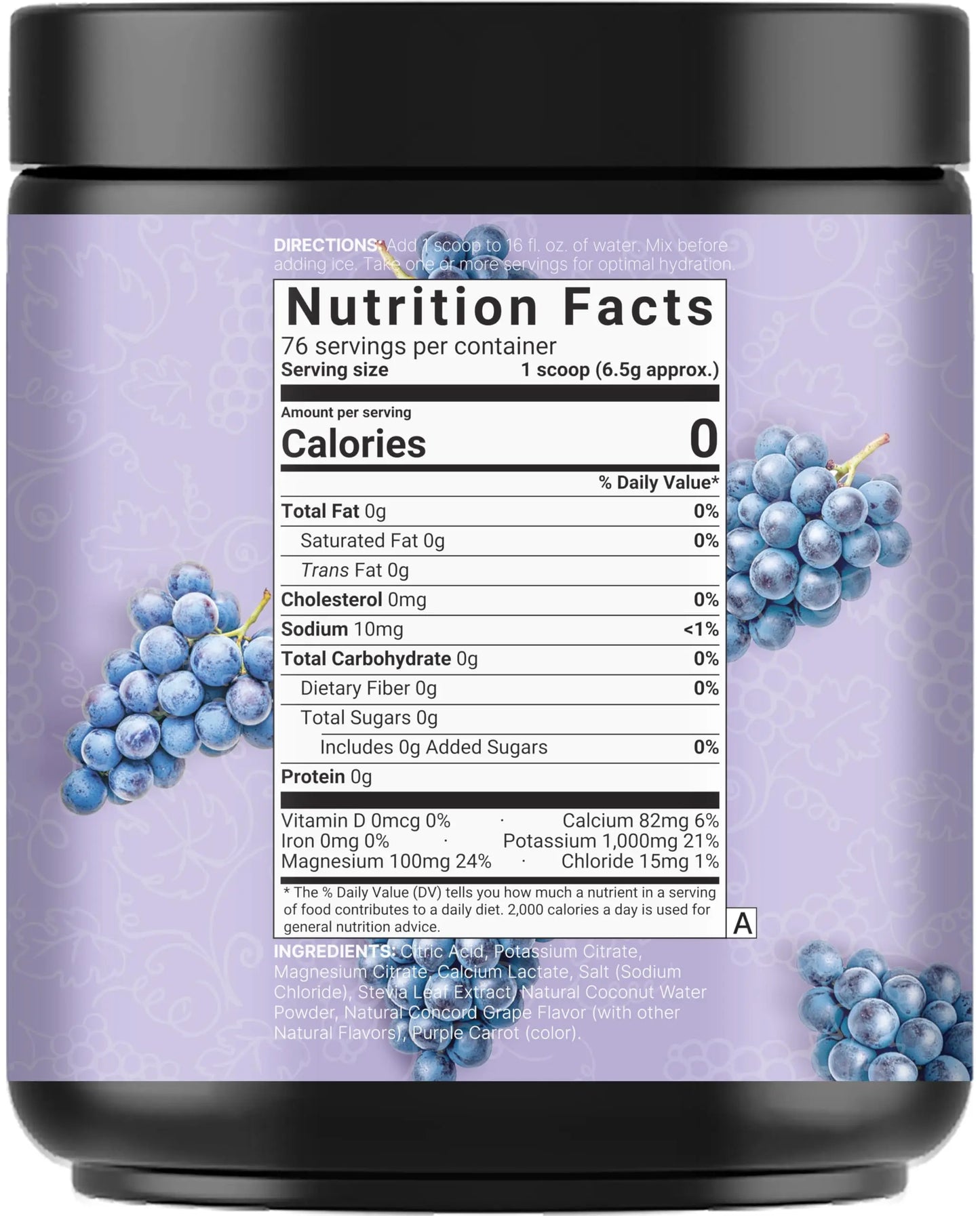 NatureBell Electrolytes Powder No Sugar, 500g (76 Servings) | Keto Fast Hydration Powder, Carnivore-Friendly Electrolyte – 1,000mg High Potassium, Minerals, NatureBell