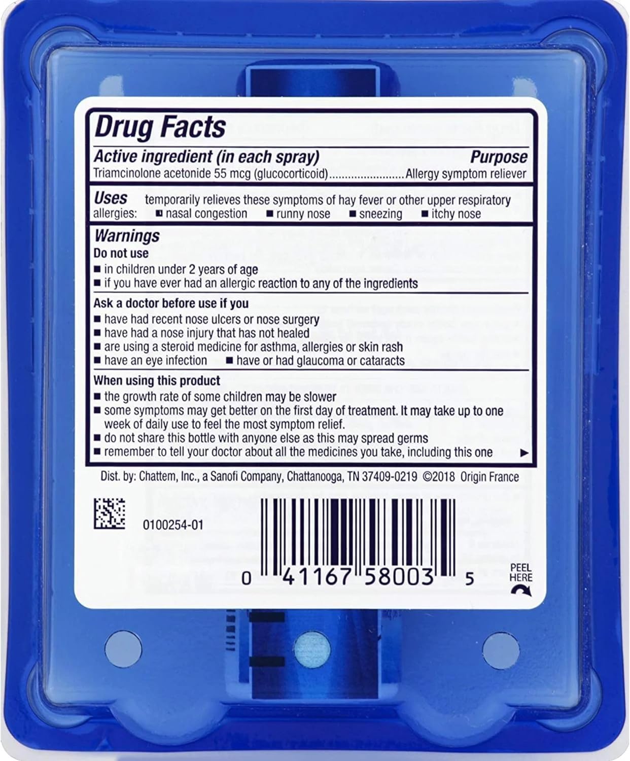 Nasacort Allergy 24 Hr Multi-Symptom Nasal Allergy Spray - 60 Sprays, Pack of 4 Gsupps Australia