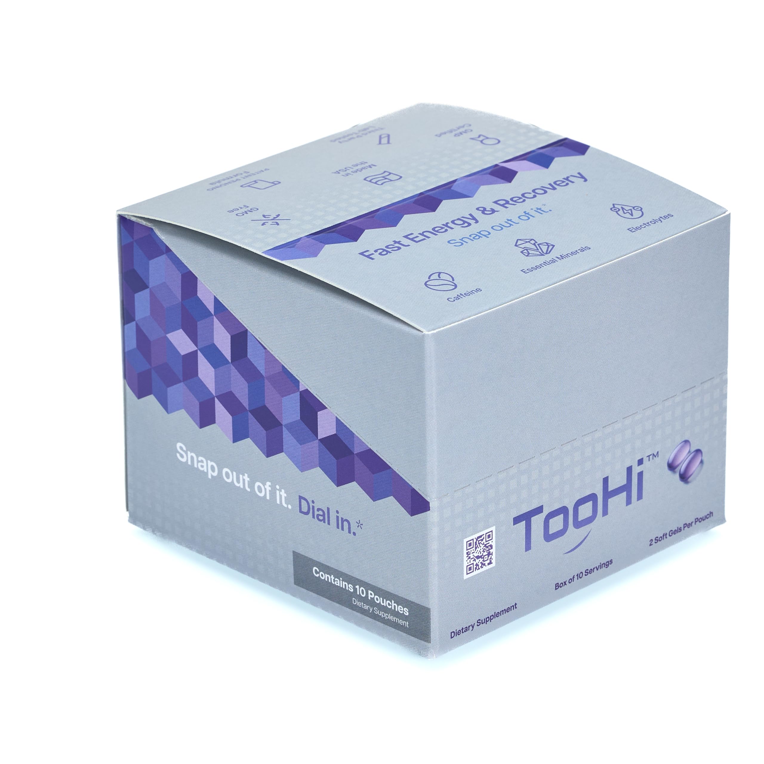 TooHi Reset Softgels - Proprietary Blend with Additional Caffeine (84mg), L-Theanine & Electrolytes | Patent Pending - 10 Doses TooHi buy australia supplements