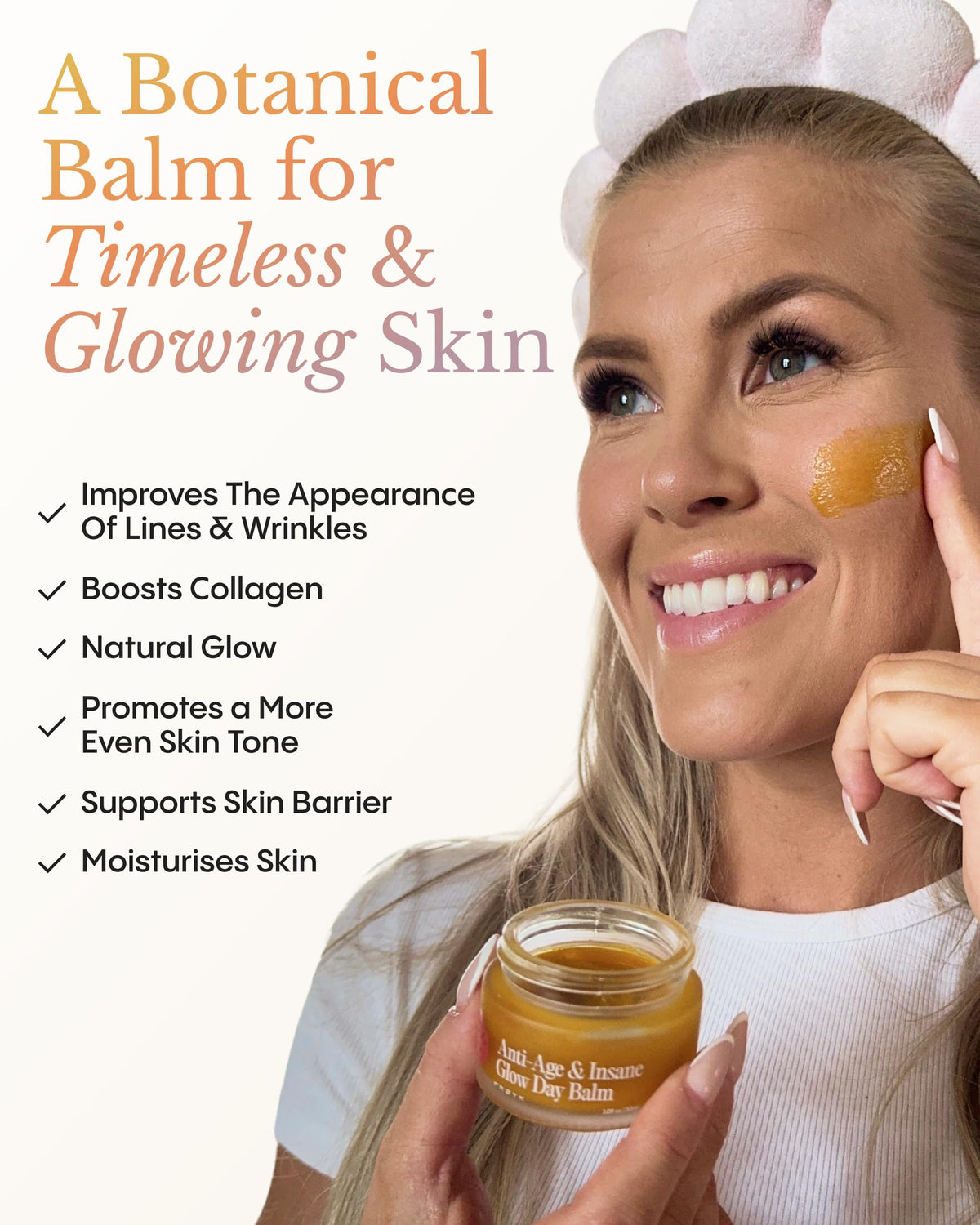FRØYA Organics Anti-Age & Insane Glow Day Balm for Face (1.0 fl oz) FRØYA