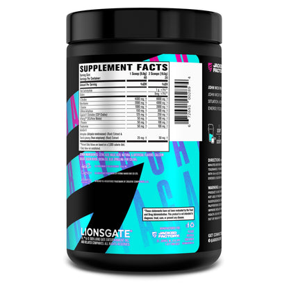 Jacked Factory X John Wick - Wick Mode Pre Workout Powder - Intense Energy, Battle-Ready Focus, Unstoppable Commitment, and Sheer Will Jacked Factory