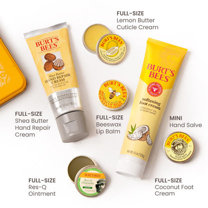 Burt's Bees Classics Gift Set, 6 Products in Giftable Tin Burt's Bees