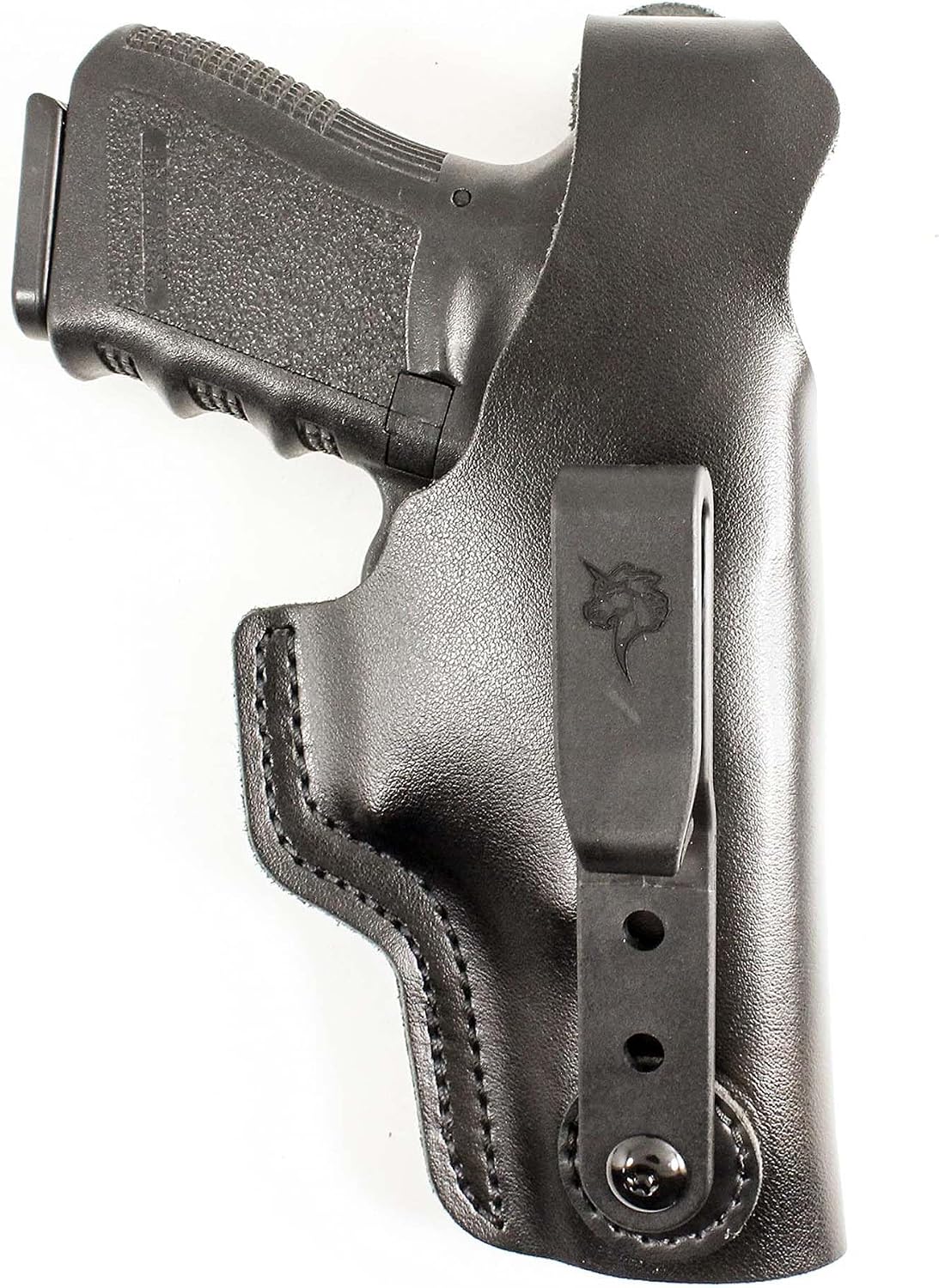 DeSantis Dual Carry II IWB/OWB Holster- Leather Holster, Fits GLOCK 19/19 GEN 5/19X/23/32/36/45/48, Beretta Cougar 9/40, S&W 99/990 L 4"", SIG P225/P228/P229/P225-A1/P220 Carry- Right Hand Draw, Black Gsupps Australia
