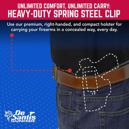 Desantis Summer Heat IWB Holster, Fits Ruger LCP .380 Cal & More, Right/Tan Gsupps Australia