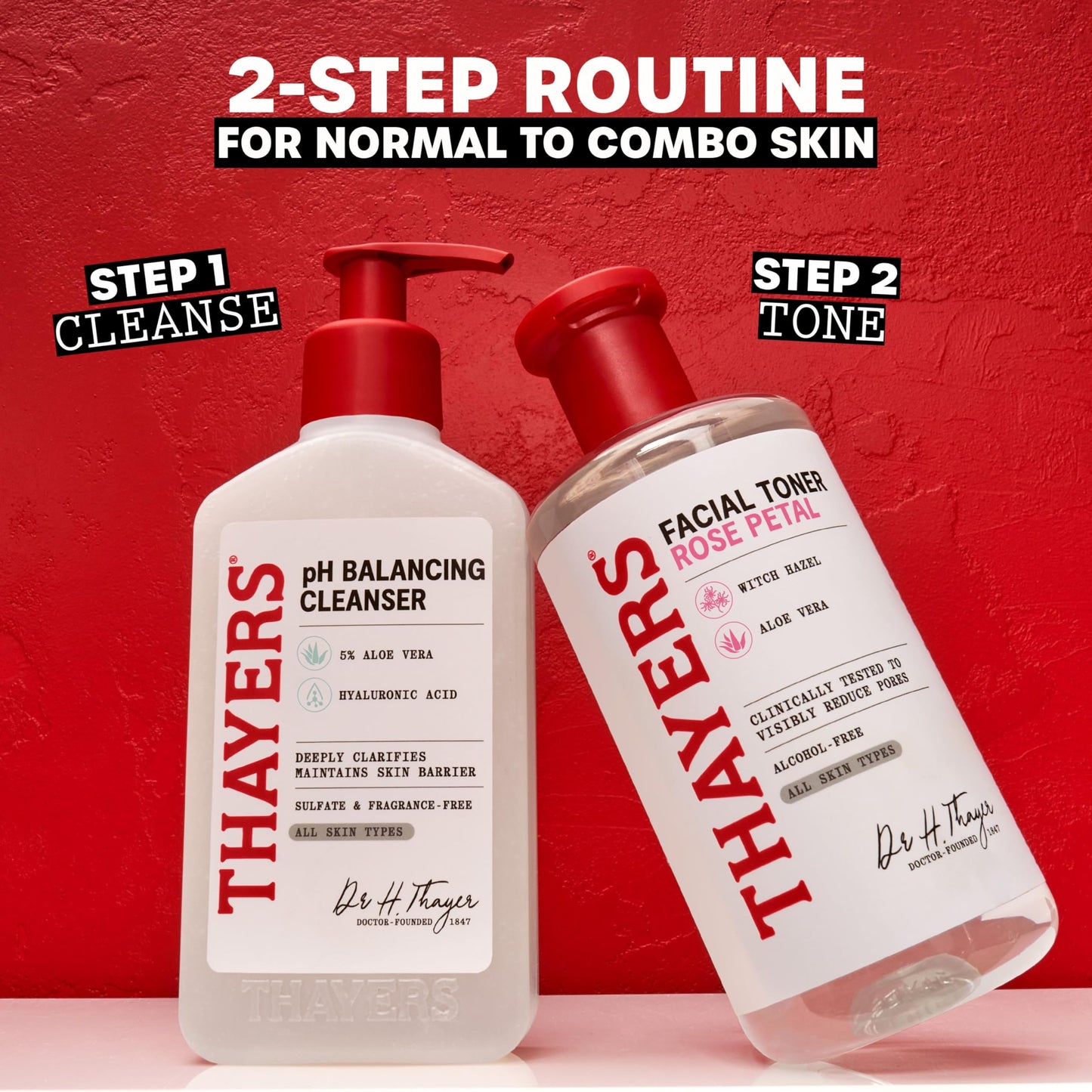 THAYERS pH Balancing Daily Cleanser, Face Wash with Aloe Vera, Gentle and Hydrating Skin Care for Dry, Oily, or Acne Prone Skin, 8 FL Oz. THAYERS