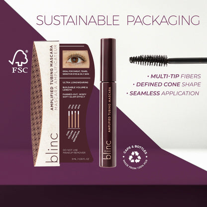 blinc Amplified Tubing Mascara, Volumizing, Soft-Glam, Black blinc