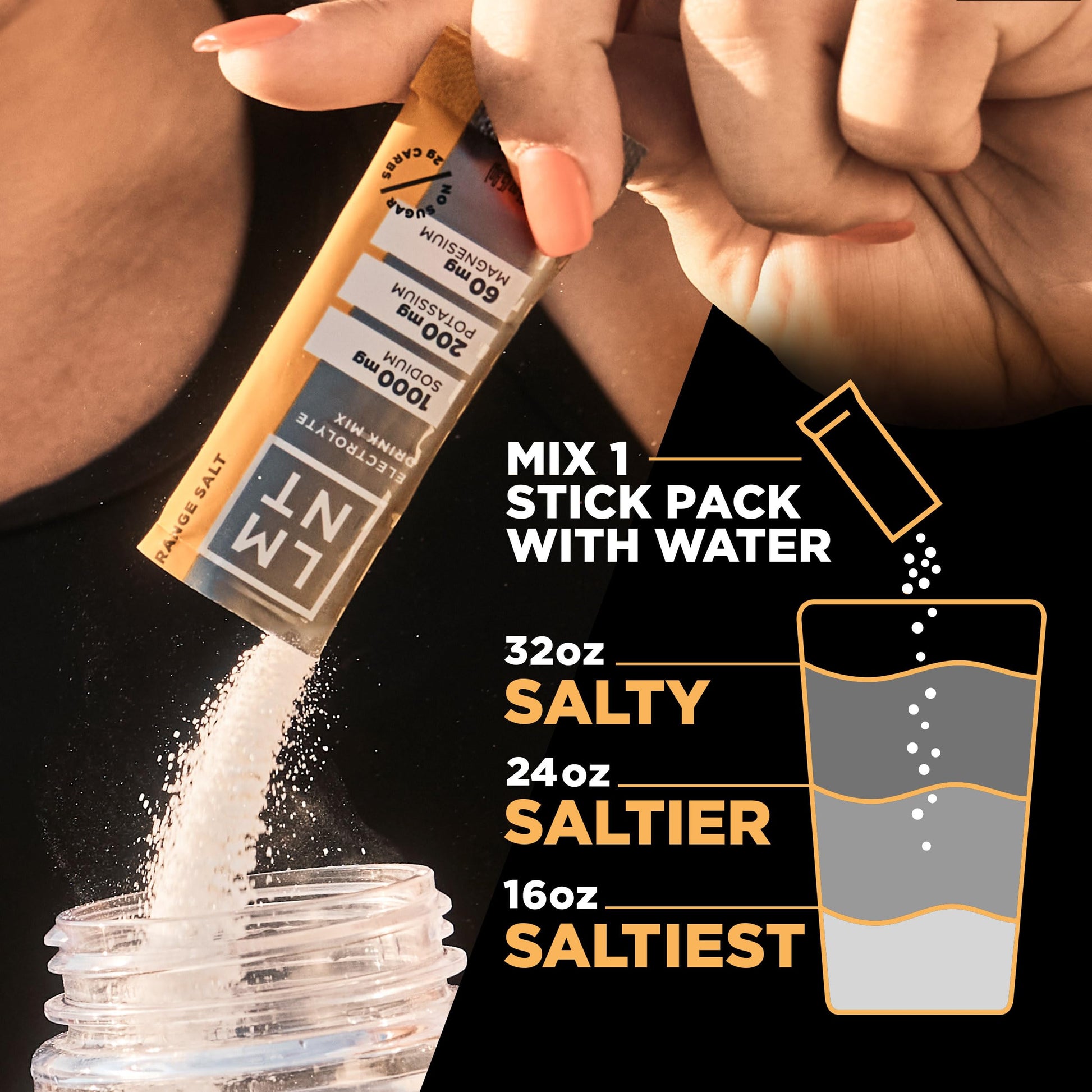 LMNT Zero Sugar Electrolytes - Orange Salt | Drink Mix | 30-Count Drink LMNT buy australia supplements