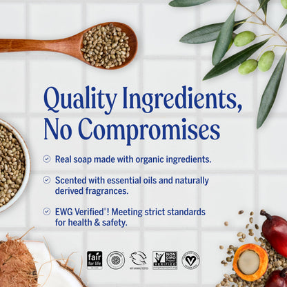 Dr. Bronner's Pure-Castile Liquid Soap, Made with Organic Oils, 18-in-1 Uses: Face, Body, Hair, Laundry, Pets and Dishes, Concentrated, Vegan, Non-GMO, Lavender, 32 Oz Dr. Bronner's