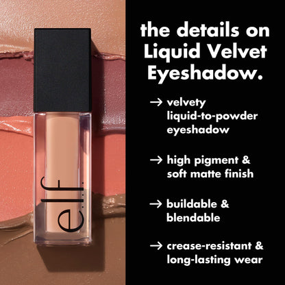 e.l.f. Liquid Matte Eyeshadow, Liquid-to-Powder, Beige & Boujee e.l.f.
