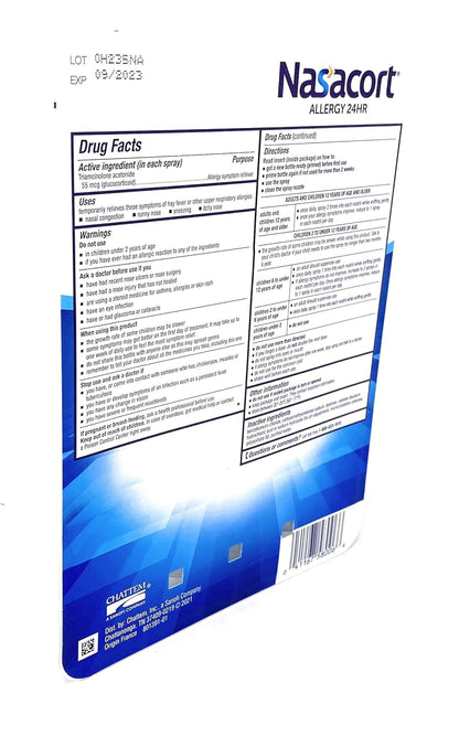 Nasacort Allergy 24 Hour, 0.57 Fluid Ounce, ApMpGI 4 Pack (120 Sprays/Pack) Gsupps Australia