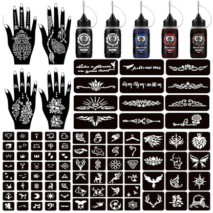 Moricher Henna tattoo kit Temporary Tattoo Kits Moricher