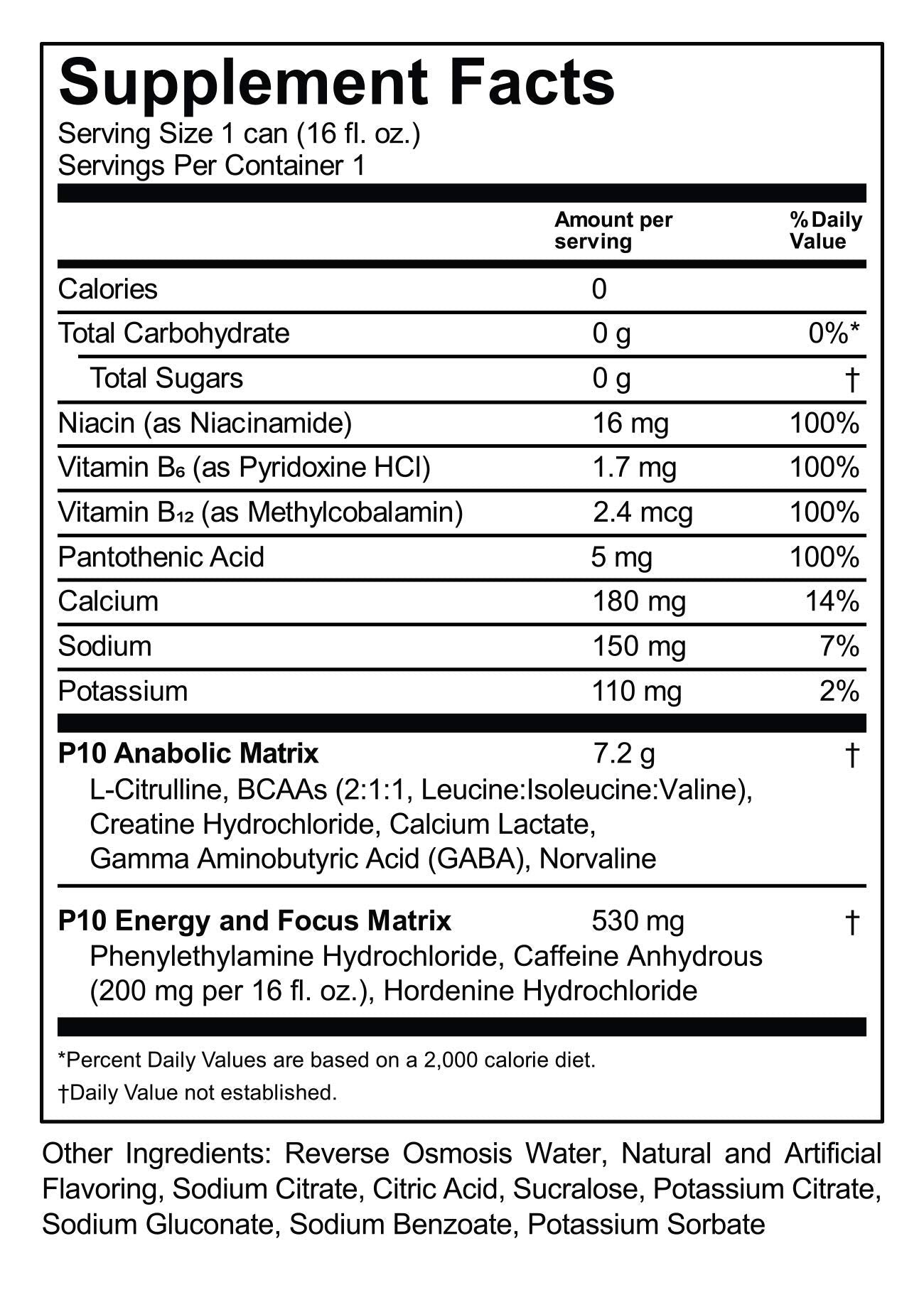 P10 Performance Sugar-Free Pre Workout Drink - 12-Pack, Fruit Blast, 12oz Cans - Energy P10 Performance buy australia supplements