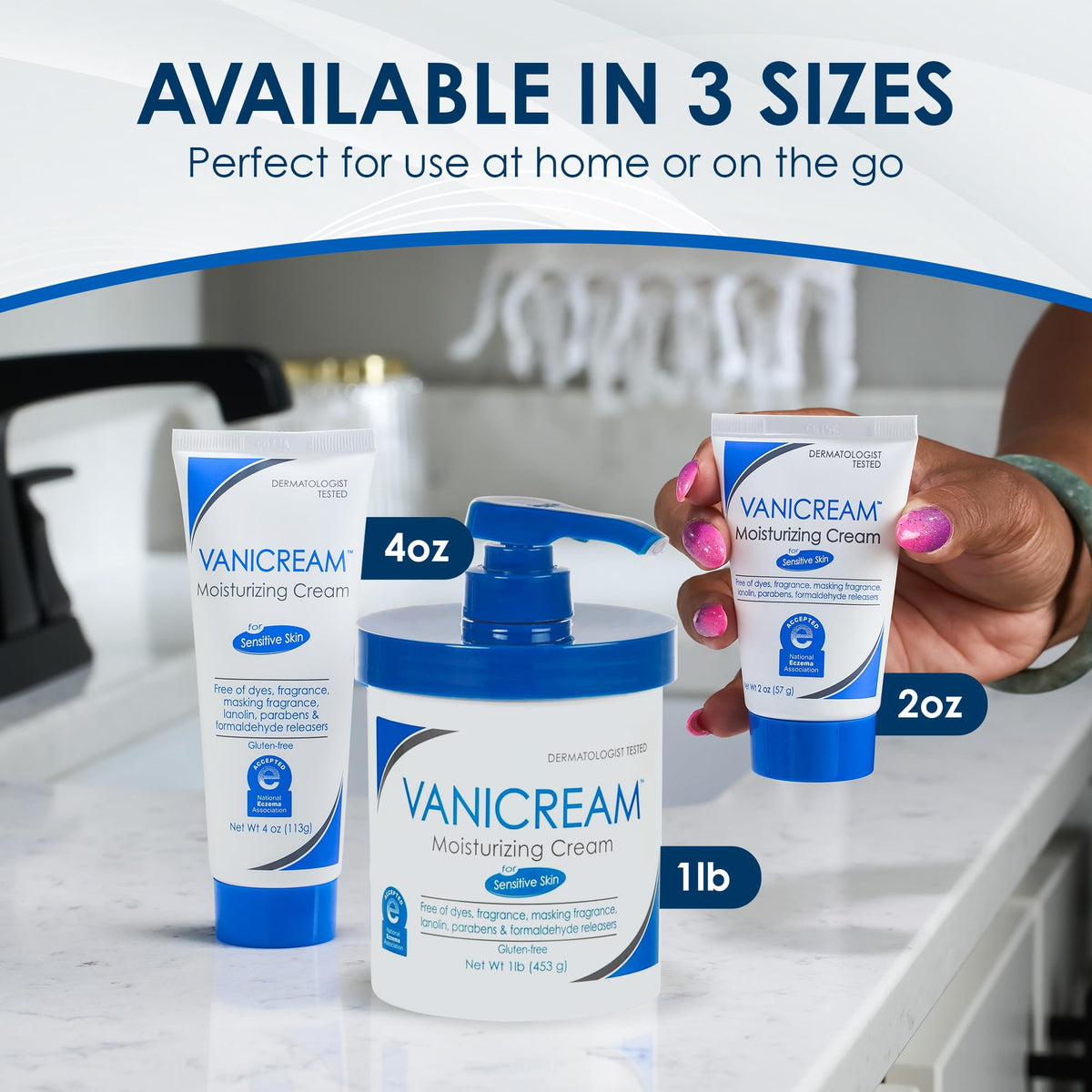 Vanicream Moisturizing Cream with Pump Dispenser, 16 Oz, Formulated without Common Irritants for Sensitive Skin, Body & Face Moisturizer, Restores Moisture & Soothes Irritated, Itchy Areas Vanicream