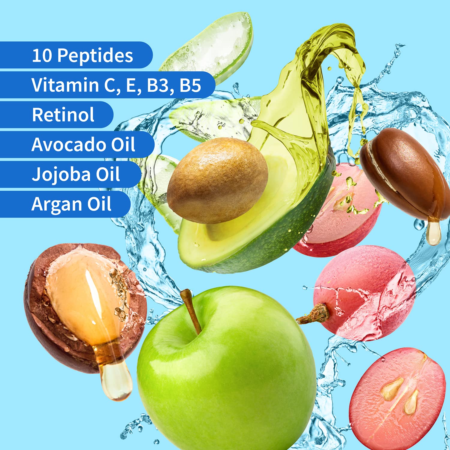 Ebanel Bundle of Advanced Silicone Scar Gel 1 Oz, and Hyaluronic Acid Serum Ebanel buy australia supplements