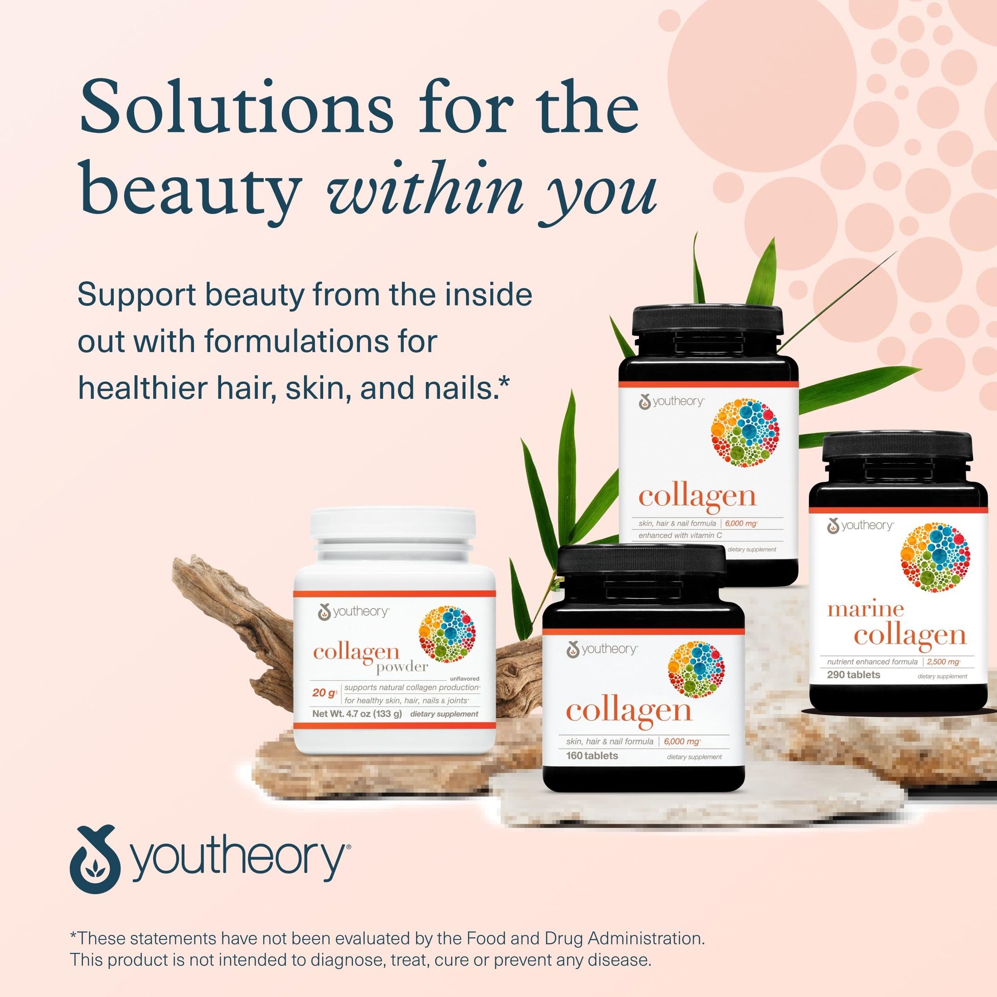Youtheory Advanced Collagen - 6,000 mg Hydrolyzed Collagen Peptides - Includes Antioxidants & Contains Vitamin C - Hair Growth, Nails, Joint Health & Bone Support* - 290 Tablets (48-Day Supply) Youtheory buy australia supplements