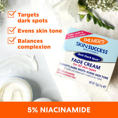 Palmer's Skin Success Anti-Dark Spot Fade Cream with Vitamin E and Niacinamide, for All Skin Types 2.7 Ounce Palmer's