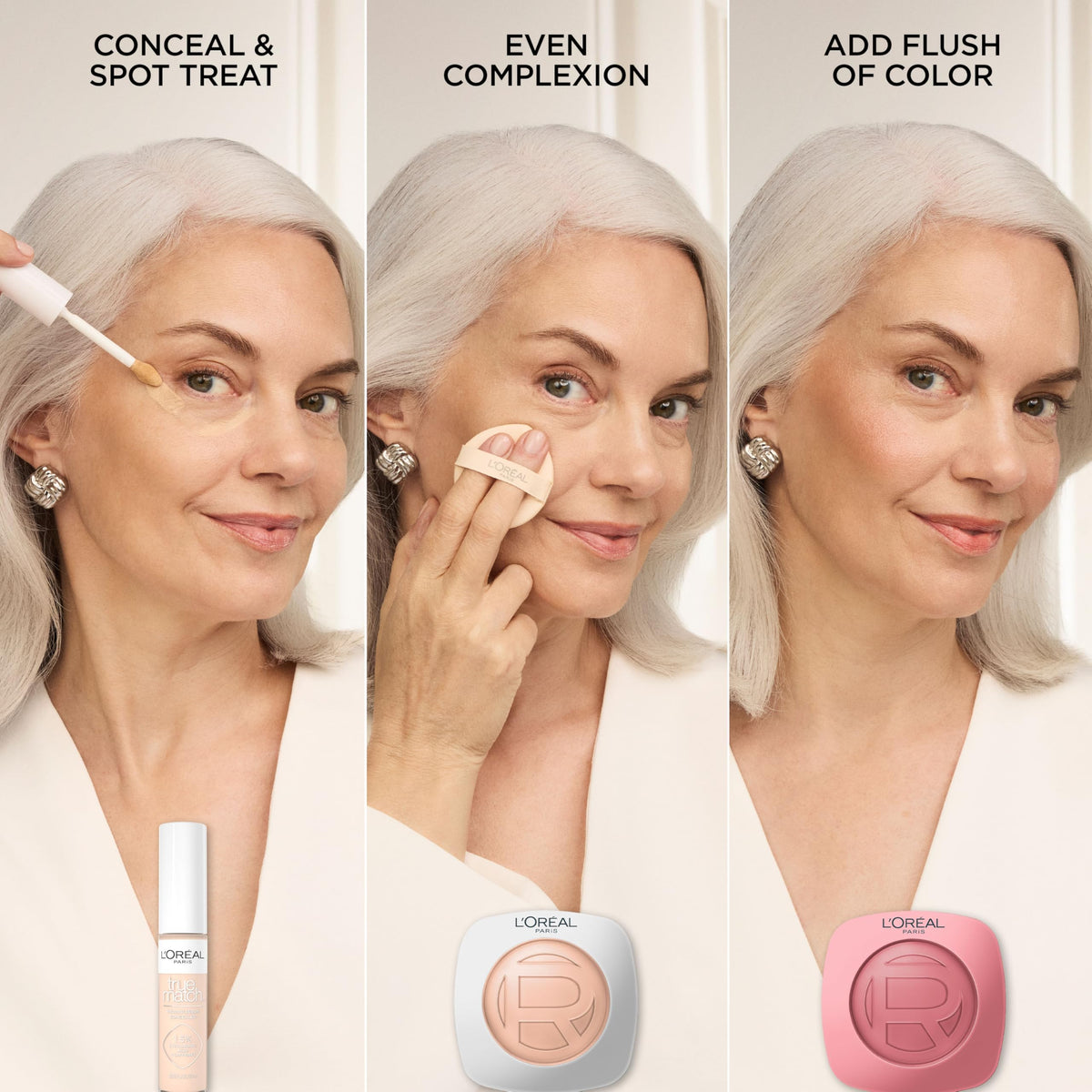 L'Oreal Paris True Match Hyaluron Tinted Balm Foundation, Skincare Foundation with Light to Medium Radiant Coverage, Minimizes Wrinkles and Fine Lines, Non-Comedogenic Formula, Medium Light 4 L'Oreal Paris