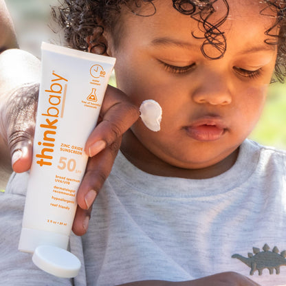 Thinkbaby Baby Sunscreen SPF 50+, Mineral Formula, Water Resistant, 3 Oz Thinkbaby