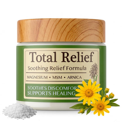Total Relief Magnesium Cream - Topical Lotion for Muscles & Joints, 3.5 oz HiRelief