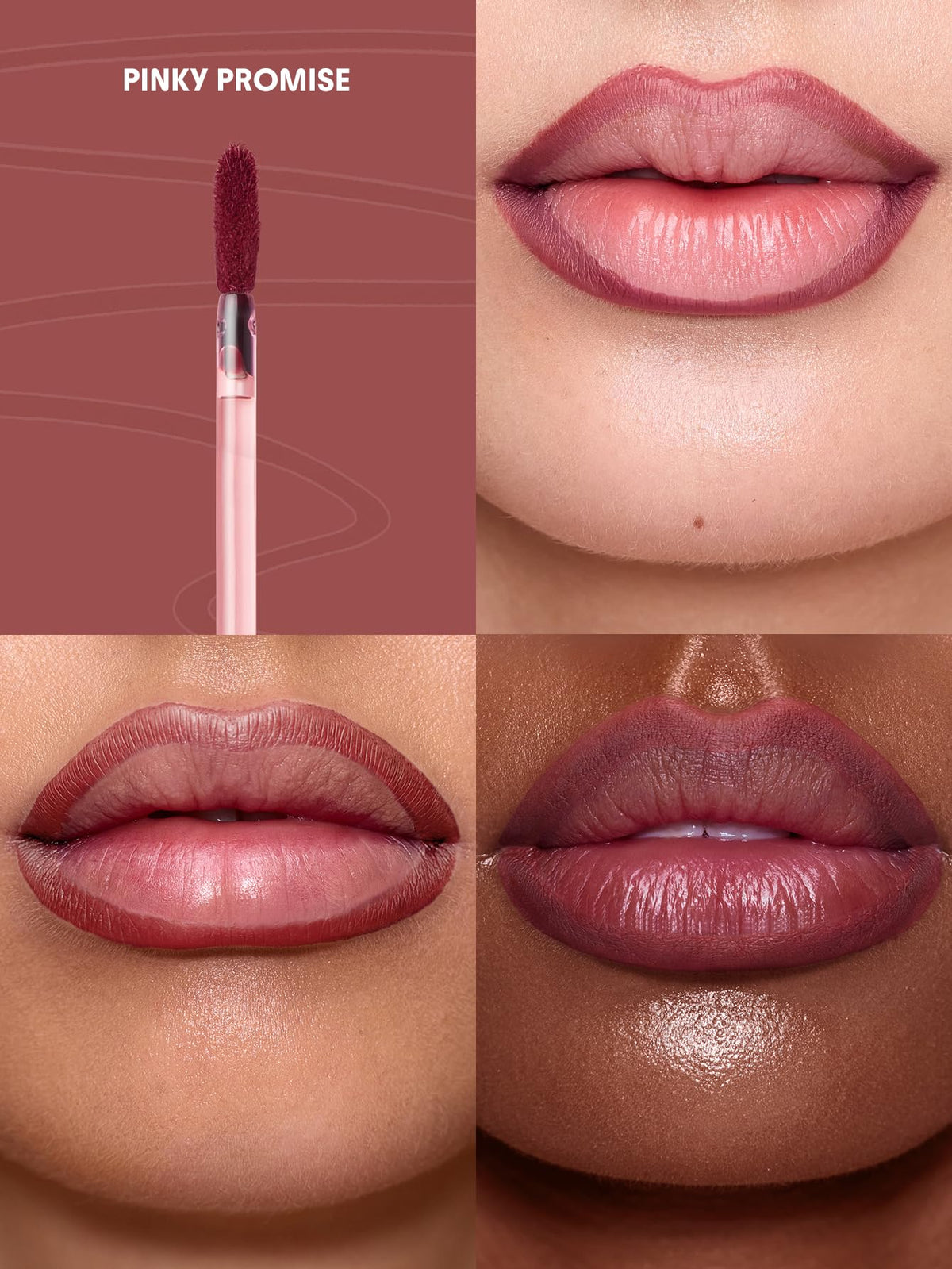 SHEGLAM Fall In Line Peel Off Lip Liner Stain Long Lasting Transfer-proof Nude Lip Tint-Pinky Promise SHEGLAM