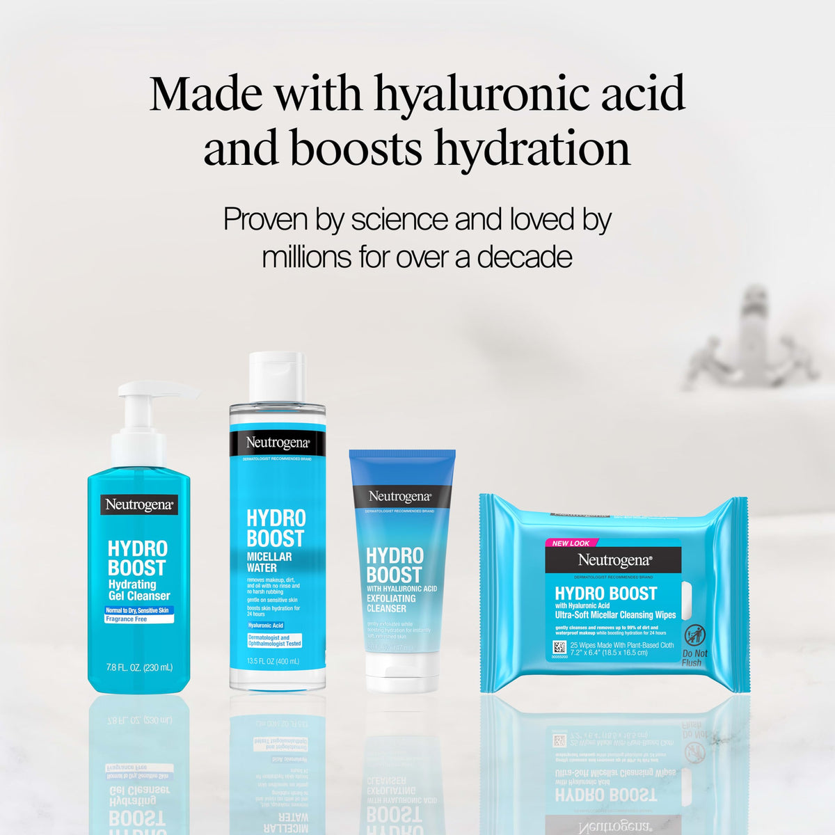 Neutrogena Hydro Boost Cleansing Wipes Makeup Remover, 25 Ct Neutrogena